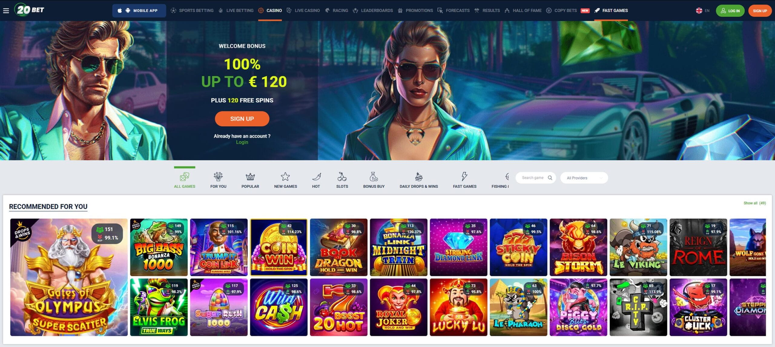 20bet Casino – Deutschsprachiger 24/7 Support und 5.000 Spiele